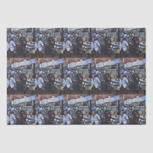 And…She Married the Mailman Tissue Paper (Front)