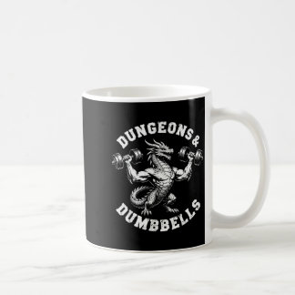 And Shirt Dungeons Dumbbells Gym Workout Fantasy Coffee Mug