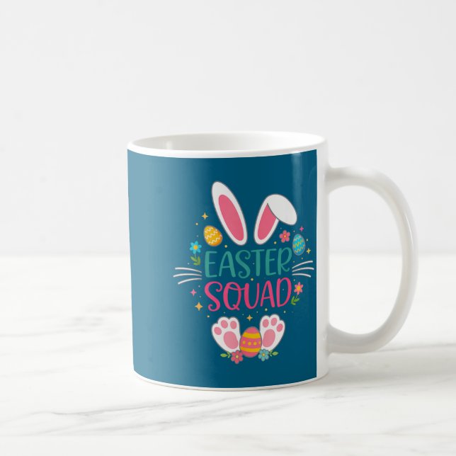 And Shirt Easter Squad Bunny Ears Eggs Coffee Mug (Right)