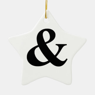& And Sign Ampersand Logogram Symbol Icon Shortcut Ceramic Tree Decoration