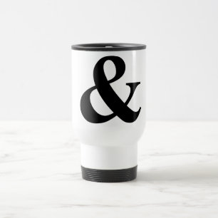 & And Sign Ampersand Logogram Symbol Icon Shortcut Travel Mug