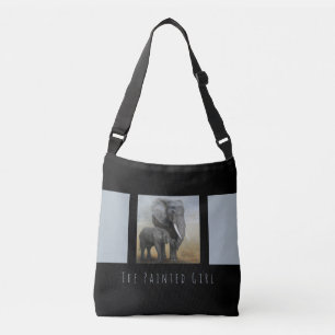 "And So I Marched" African elephant tote bag