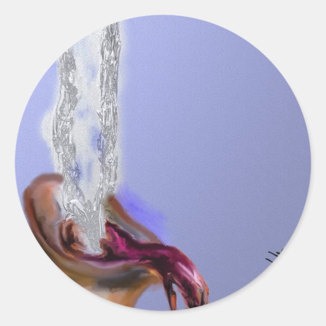 And So It Begins Classic Round Sticker (Front)