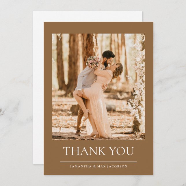 And so it Begins Photo Wedding Thank You (Front/Back)