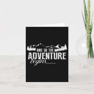 And So The Adventure Begins Camping Road Trip Card