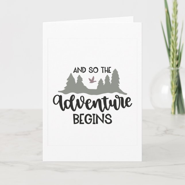 And so the Adventure begins Card (Front)