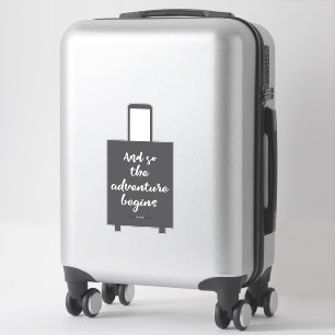 And So The Adventure Begins Fun Luggage Suitcase