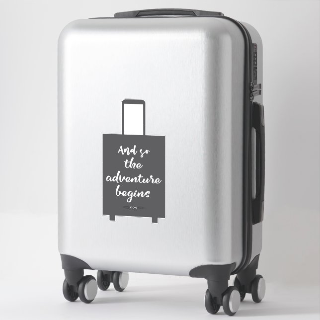 And So The Adventure Begins Fun Luggage Suitcase (Suitcase)