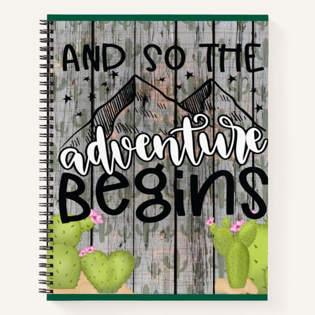 And So the Adventure Begins Journal (Front)