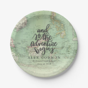 AND SO THE ADVENTURE BEGINS PAPER PLATE