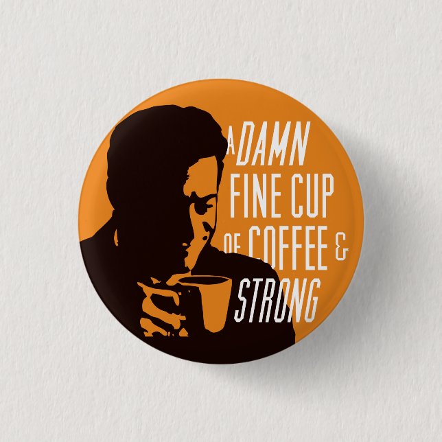 AND STRONG! 3 CM ROUND BADGE (Front)
