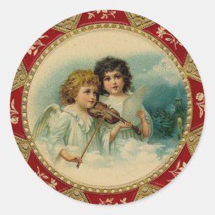 And The Angels Sing - Holiday Classic Round Sticker