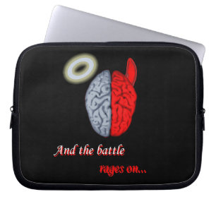 And the Battle Rages On (Good vs Evil) Laptop Sleeve