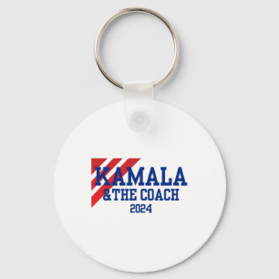 And The Coach 2024 Kamala Harris Tim Walz Key Ring