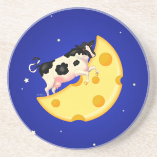 And the Cow Jumped Over the Cheese Moon Coaster