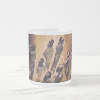 And The Earth Said Peace Frosted Glass Coffee Mug