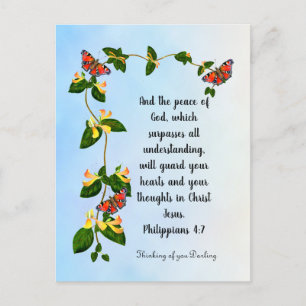 And the peace of God ... Phil 4:7 Postcard