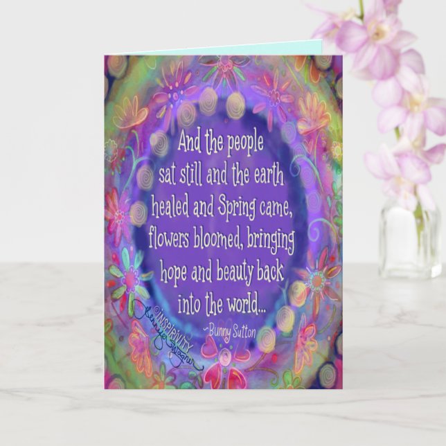 ‘And the People Sat Still” Card (Orchid)