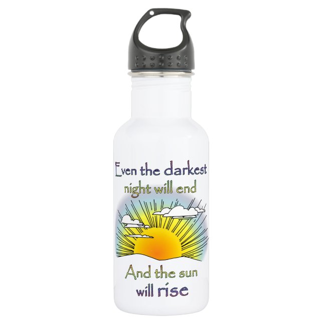 And the Sun Will Rise 532 Ml Water Bottle (Front)
