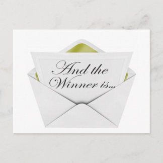 And the winner is envelope postcard