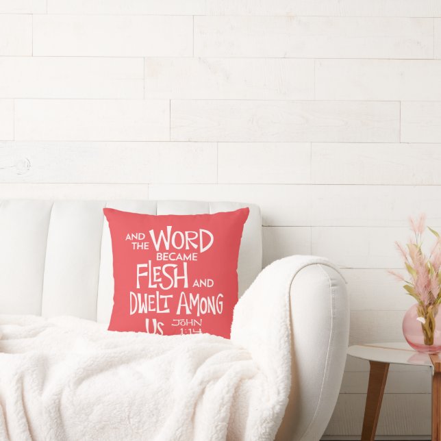 And the Word became Flesh Cushion (Couch)
