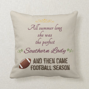 ...And Then Came Football Season Cushion