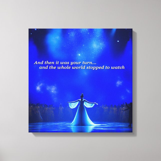 And then it was your turn canvas print (Front)