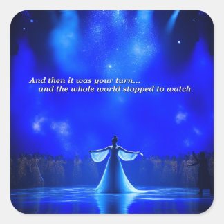 And then it was your turn square sticker