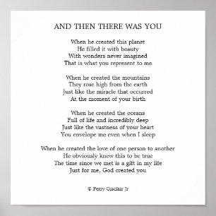 AND THEN THERE WAS YOU POSTER