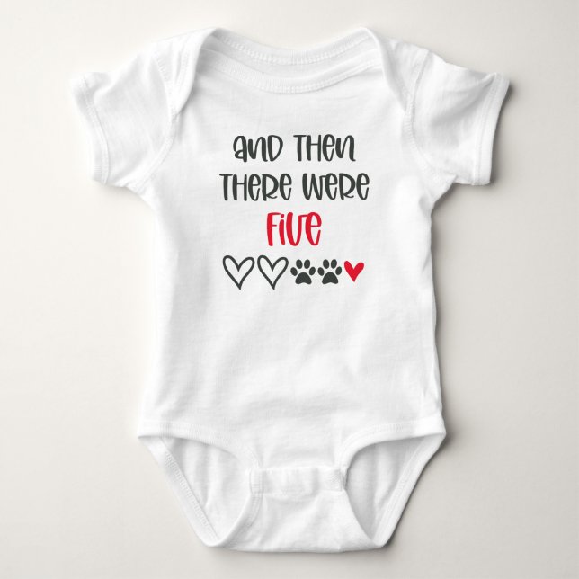 And Then There Were Five Baby Bodysuit (Front)