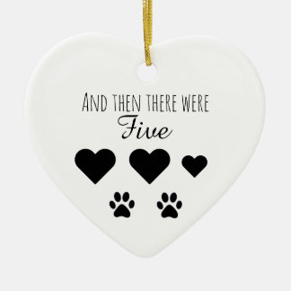 And then there were Five Ceramic Tree Decoration