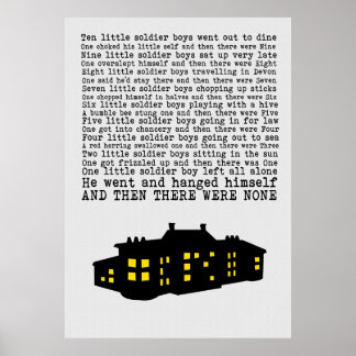 And Then There Were None Paper Effect Poster