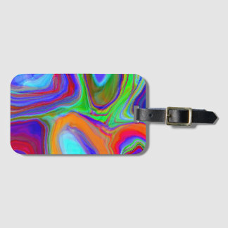 "And then time wrinkled" luggage tag