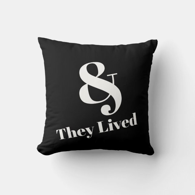 And They Lived Happily Ever After Cushion (Front)