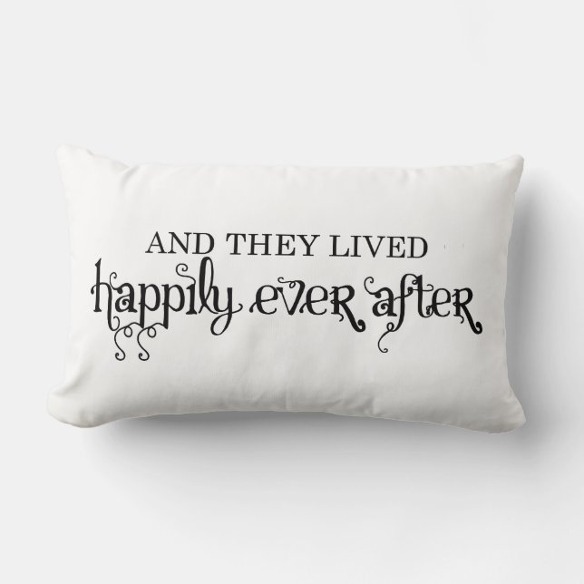 And they lived happily ever after lumbar cushion (Front)
