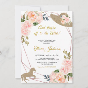 And They’re Off to the Altar! Derby Theme  Invitation