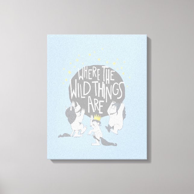 And they Roared Their Terrible Roars! Canvas Print (Front)