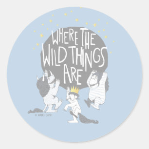 And they Roared Their Terrible Roars! Classic Round Sticker