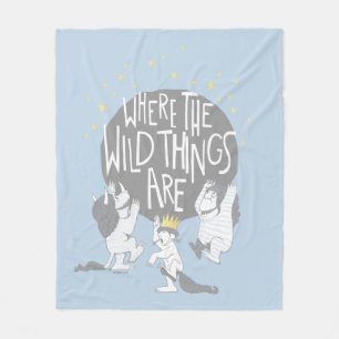 And they Roared Their Terrible Roars! Fleece Blanket