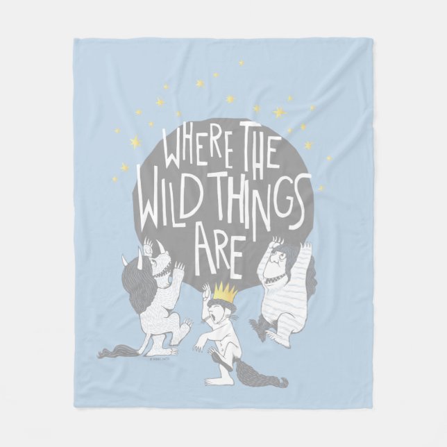 And they Roared Their Terrible Roars! Fleece Blanket (Front)