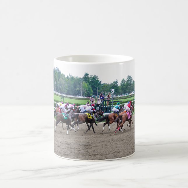 And They're off at Saratoga Coffee Mug (Center)