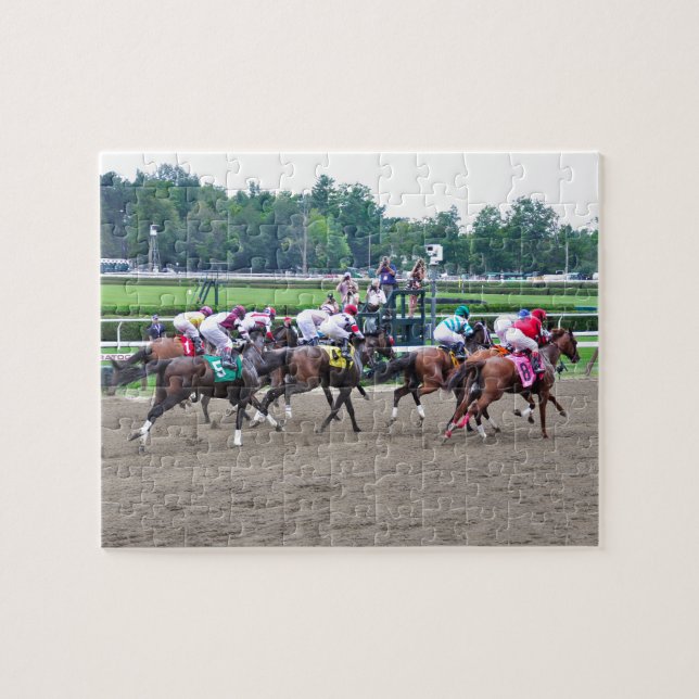 And They're off at Saratoga Jigsaw Puzzle (Horizontal)