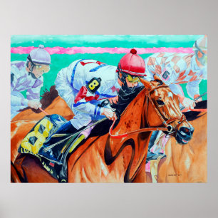 And They're Off, Horse Racing Poster