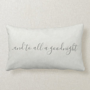 And to all a Good Night Lumbar Cushion