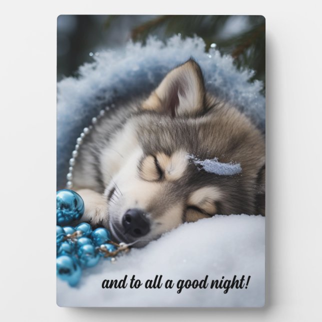 And to all a good night  plaque (Front)