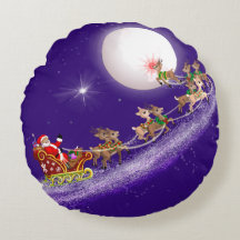 And to All a Good Night Round Pillow