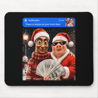 And Tung Tung Sahur Front Door Motion Chirstmas Mouse Mat