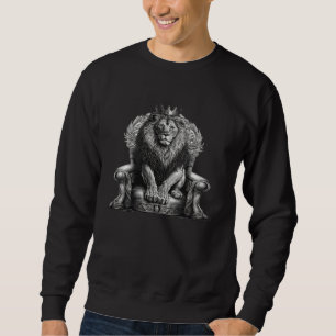 and unique Crown Lion Portrait of the King Sweatshirt
