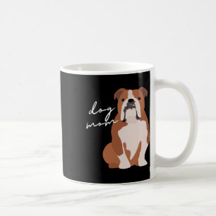 And White English Bulldog Dog Mum Woman  Coffee Mug