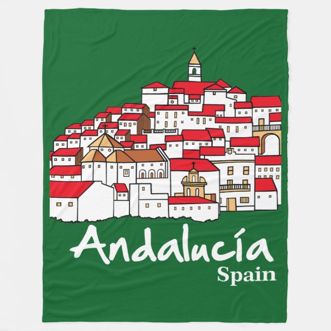 Andalucia 2 fleece blanket (Front)
